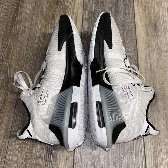 Nike Basketball LeBron Witness 7 Men’s Size 9.5 White DZ3299-100 James VII Shoes - Picture 9 of 11
